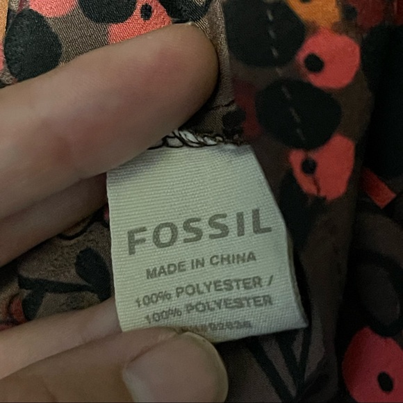 Fossil Dark Floral Skirt Boho Style Womens Medium - Picture 4 of 4